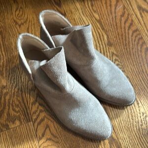 Lucky Brand Fahmida Ankle Boots Tan Suede size 8